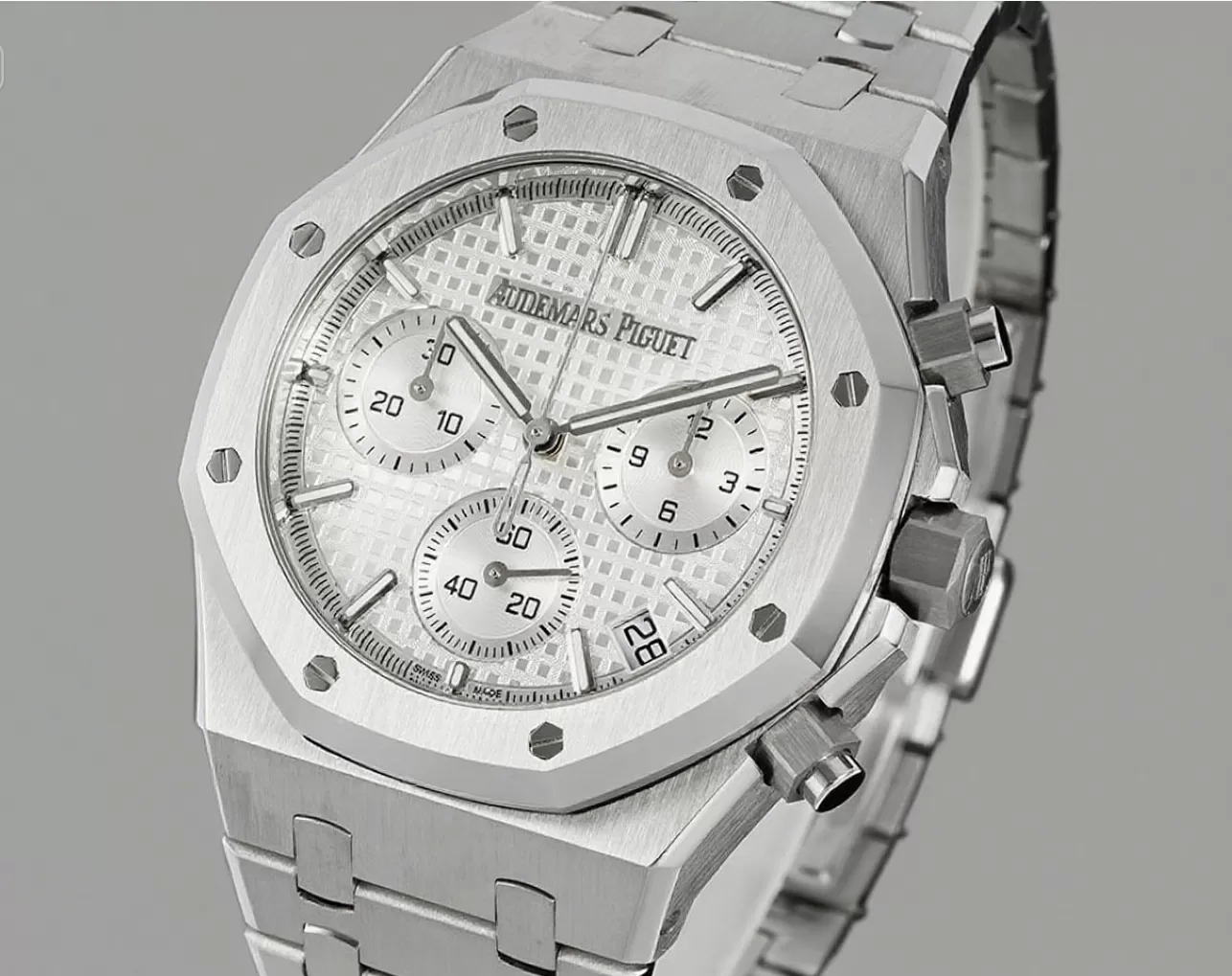 Royal Oak Chrono 26240ST 41mm SS/SS Silver Dial APS V2 SH4401 Super Clone - Image 3