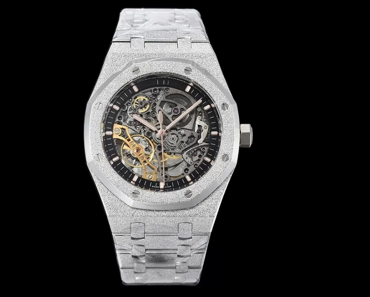 Royal Oak 15407 Frosted 41mm SS/SS Skeleton Dial THBF V2 SH3132 Super Clone