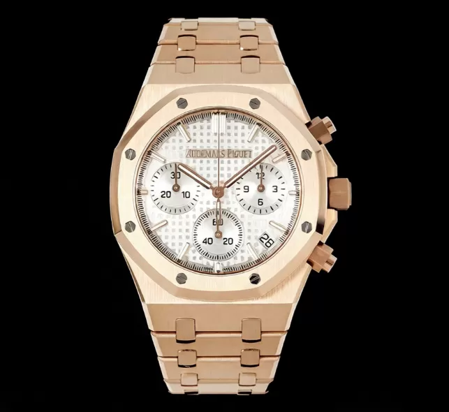 Royal Oak Chrono 26240OR 41mm RG/RG White Dial APS SH4401 Super Clone - Image 2