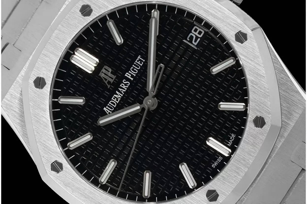 Royal Oak 41mm 15500 SS/SS Black/Stk APSF A4302 Super Clone - Image 3