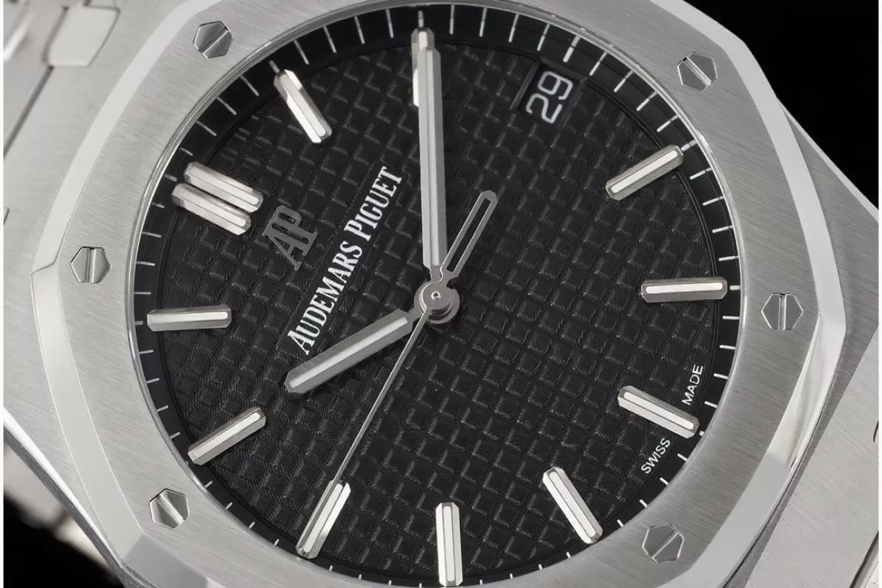 Royal Oak 41mm 15500 SS/SS Black/Stk ZF V3 A4302 Super Clone - Image 3
