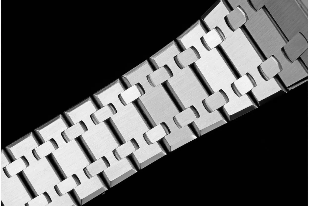 Royal Oak 41mm 15500 SS/SS Black/Stk ZF V3 A4302 Super Clone - Image 12