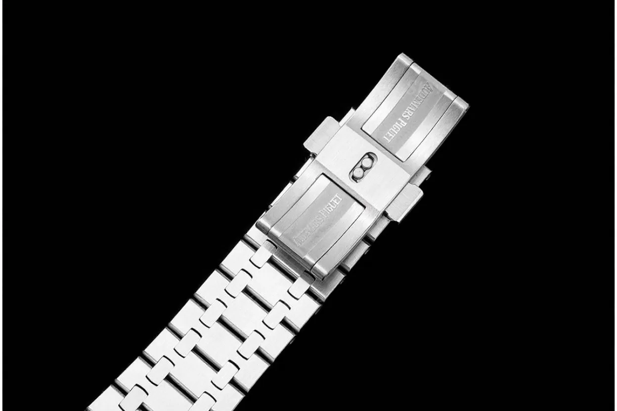 Royal Oak 15400 SS/SS White/Stk APSF SA3120 Super Clone - Image 17