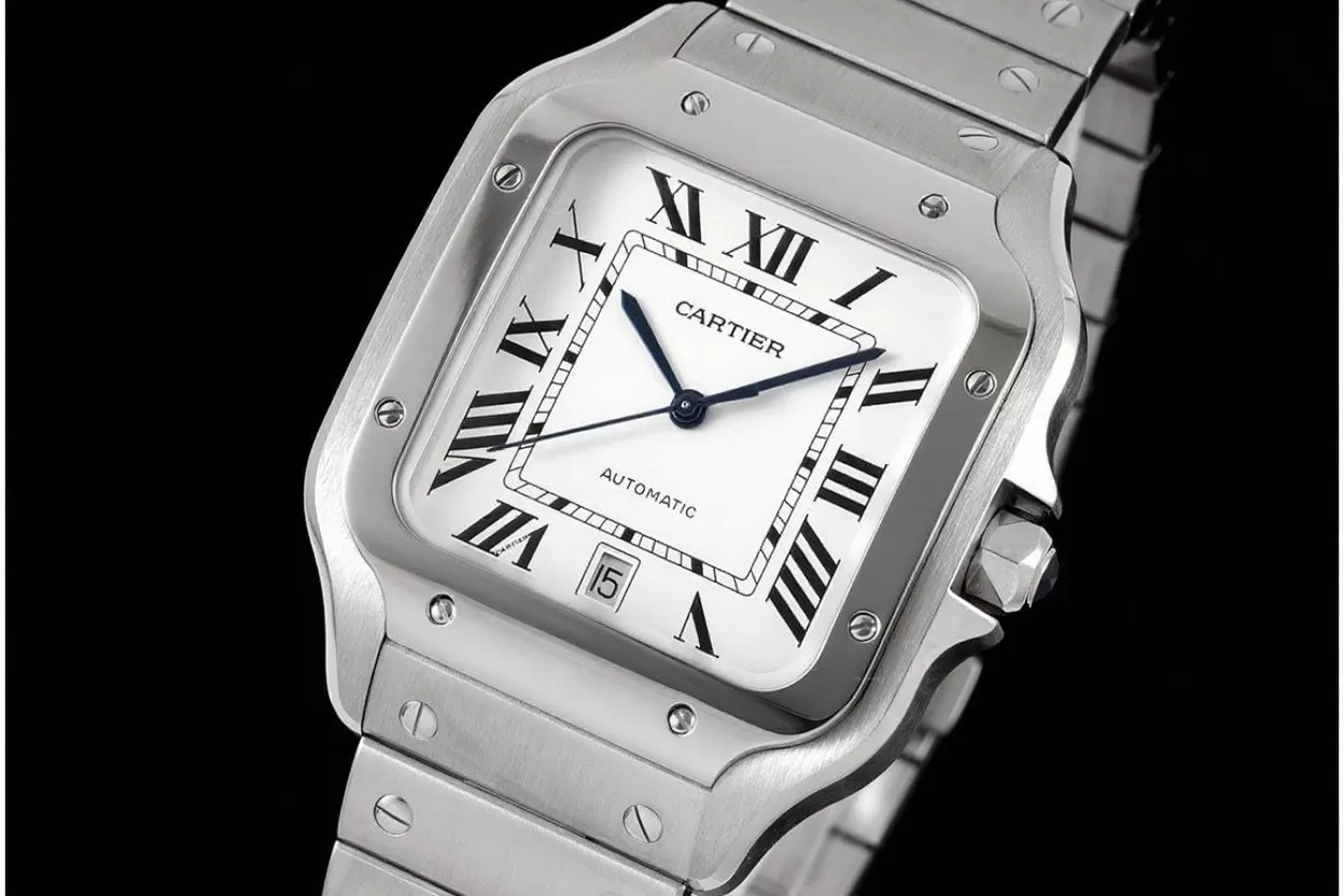Santos De Cartier 2018 Mens XL 40mm SS/SS Wht BVF MY9019