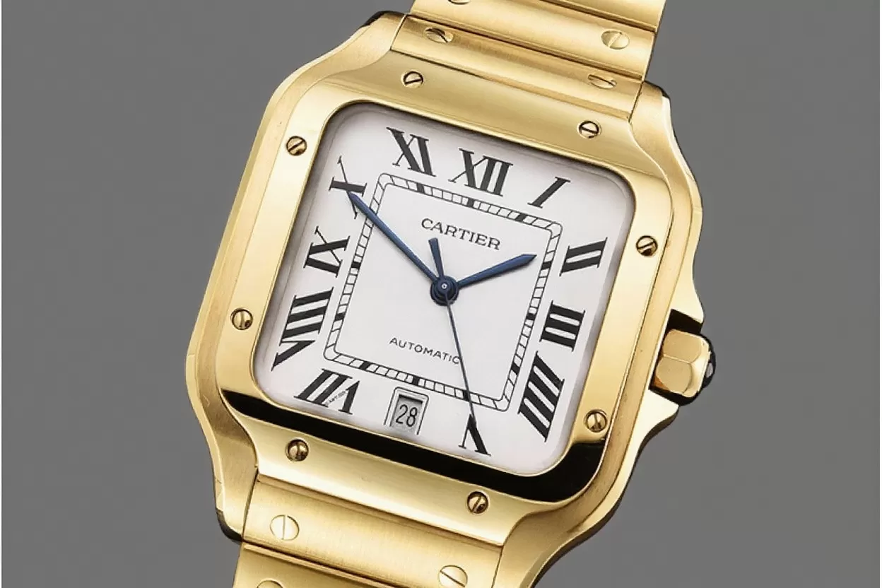 Cartier - Santos De Cartier Mens XL YG/YG White 3KF MY9015 - Image 9