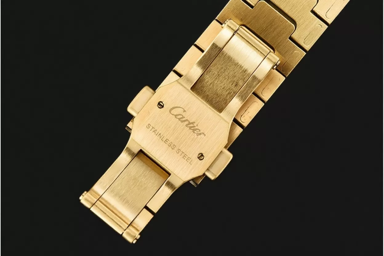 Cartier - Santos De Cartier 35mm Mens YG/YG White 3KF MY9015 - Image 12