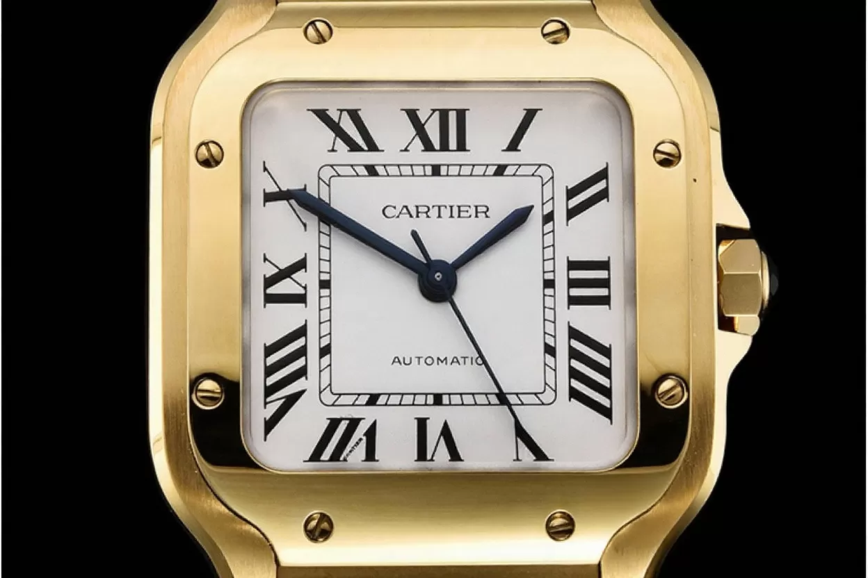 Cartier - Santos De Cartier 35mm Mens YG/YG White 3KF MY9015 - Image 15