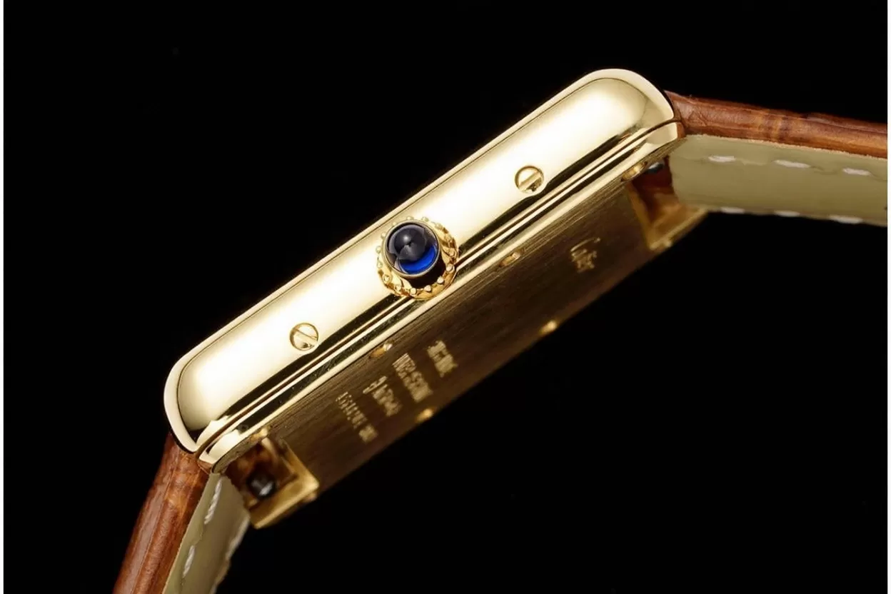 Tank Louis 22mm YG/LE White Dial AF Quartz - Image 5