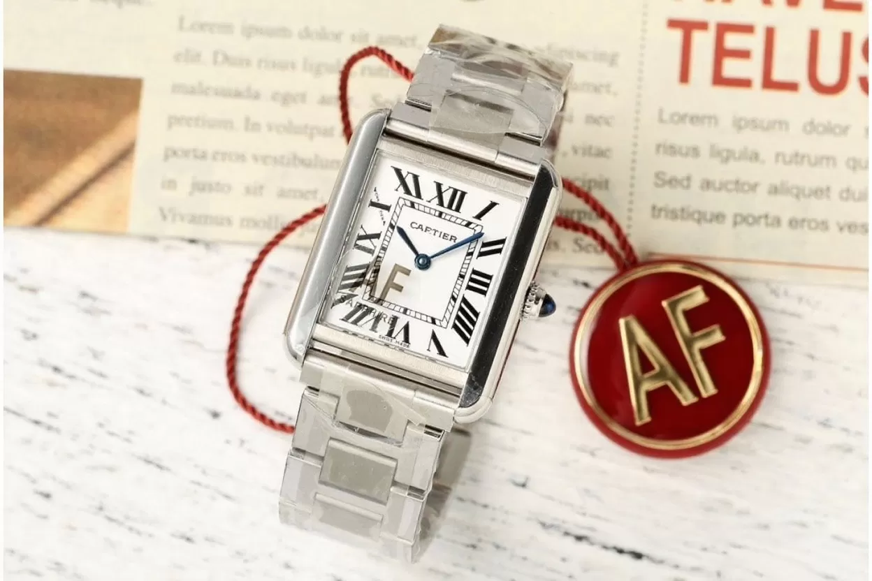 Cartier - Tank Solo 24.4mm SS/SS White Dial AF Quartz - Image 2