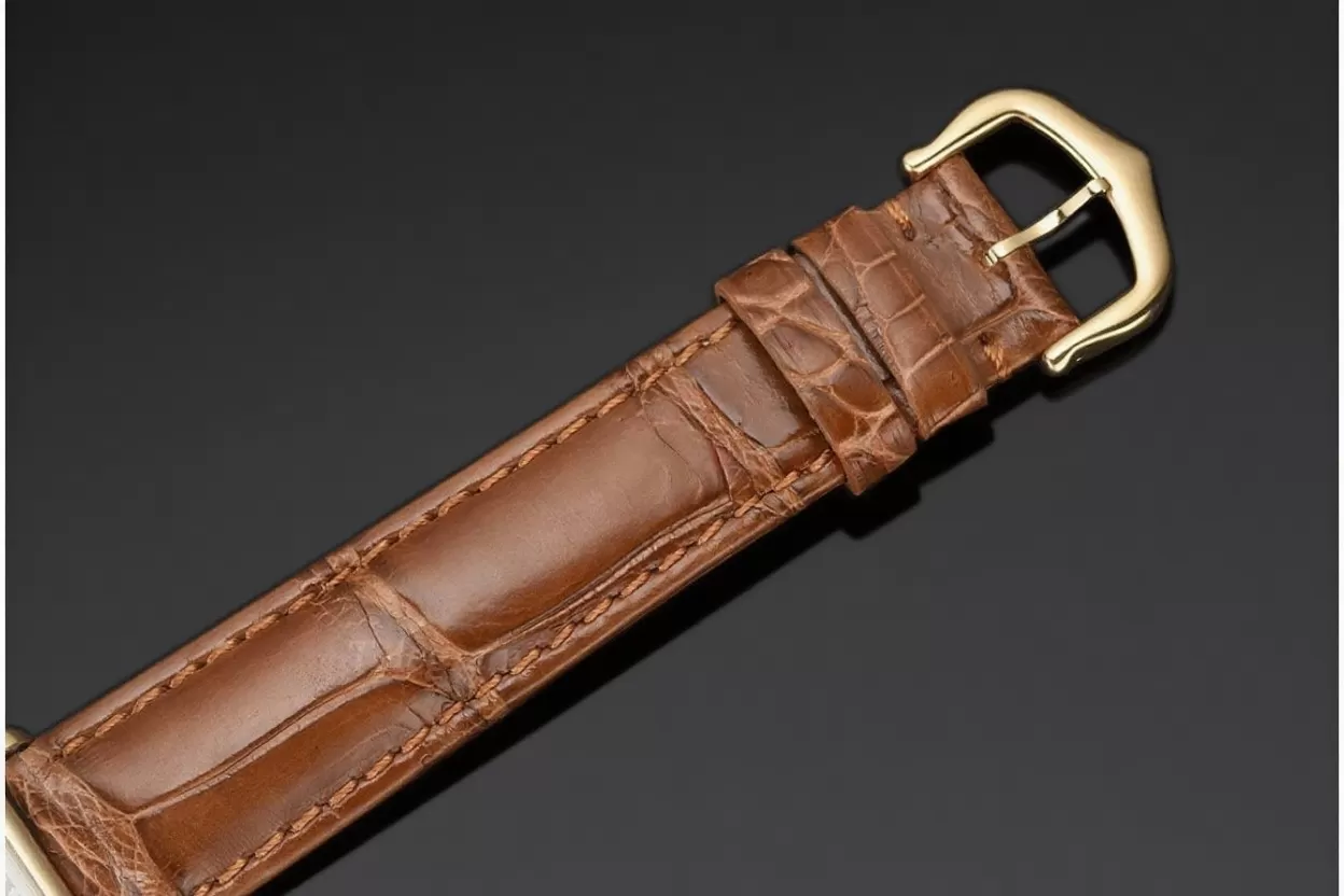 Tank Louis 22mm Alligator YG/LE White Dial DRF Quartz - Image 15