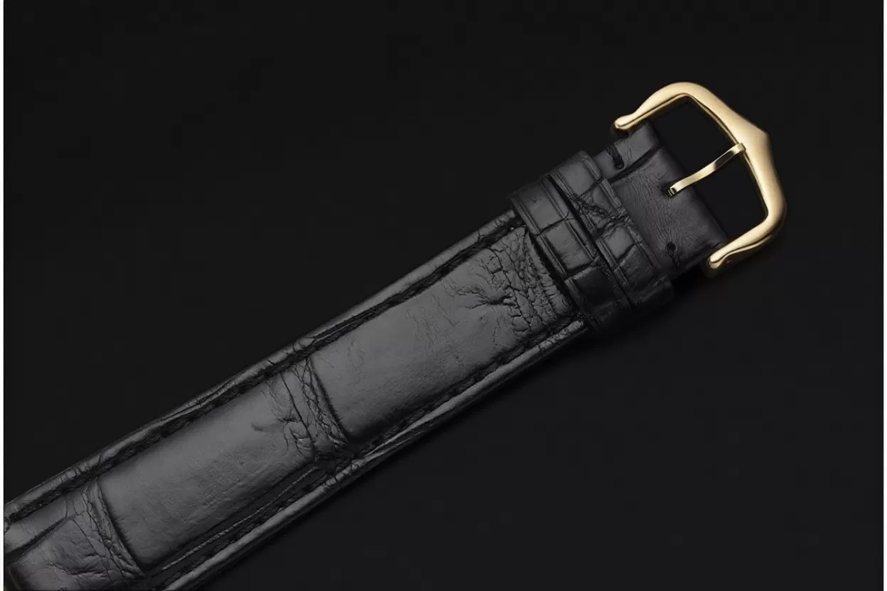 Tank Louis 25.5mm Alligator Leather YG/LE Black Dial DRF Quartz - Image 14