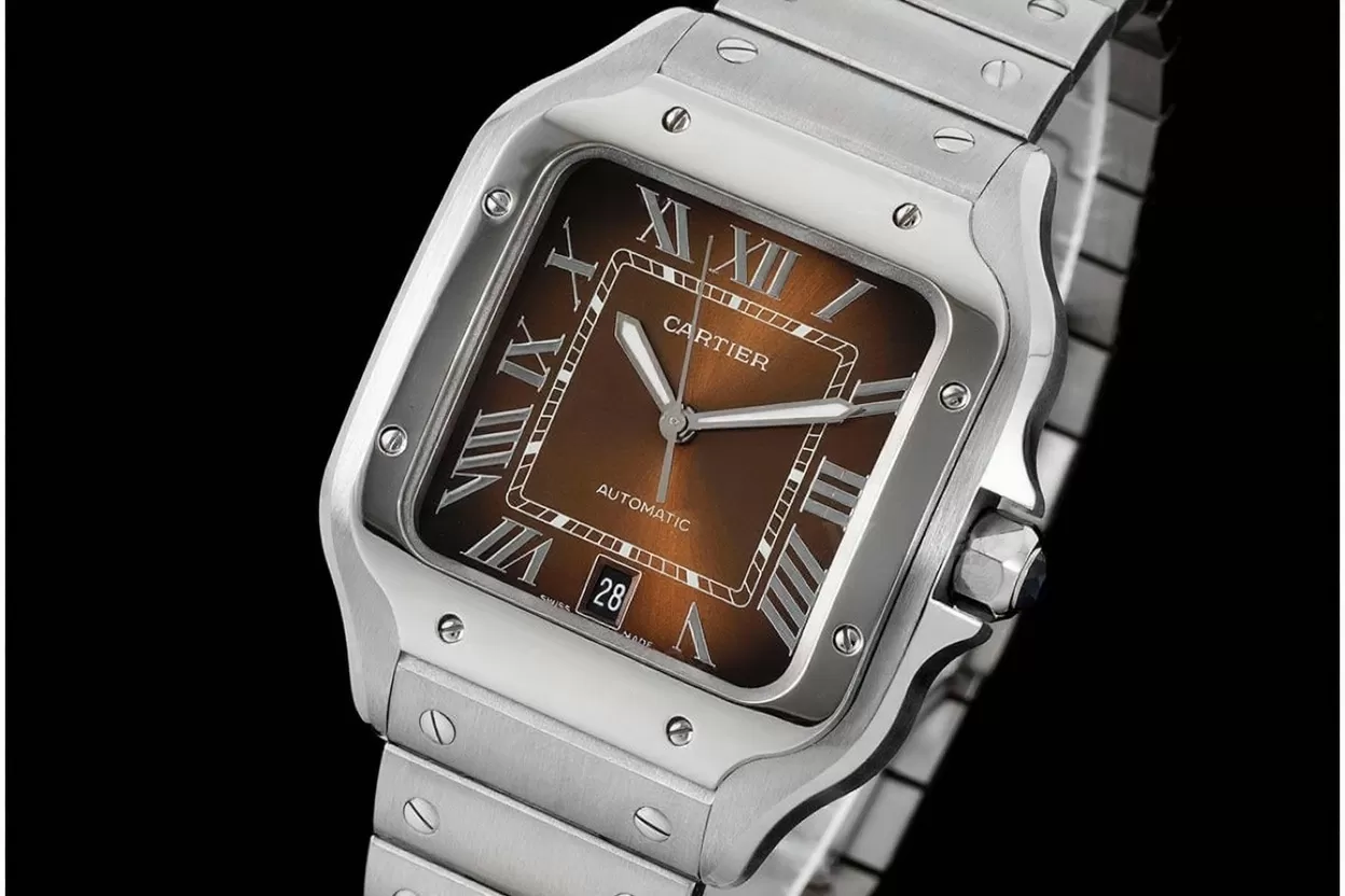 Santos De Cartier 40mm XL SS/SS Brown Dial BVF MY9015