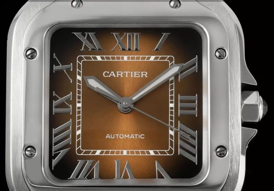 Santos De Cartier 35mm SS/SS Brown Dial BVF MY9039 - Image 2