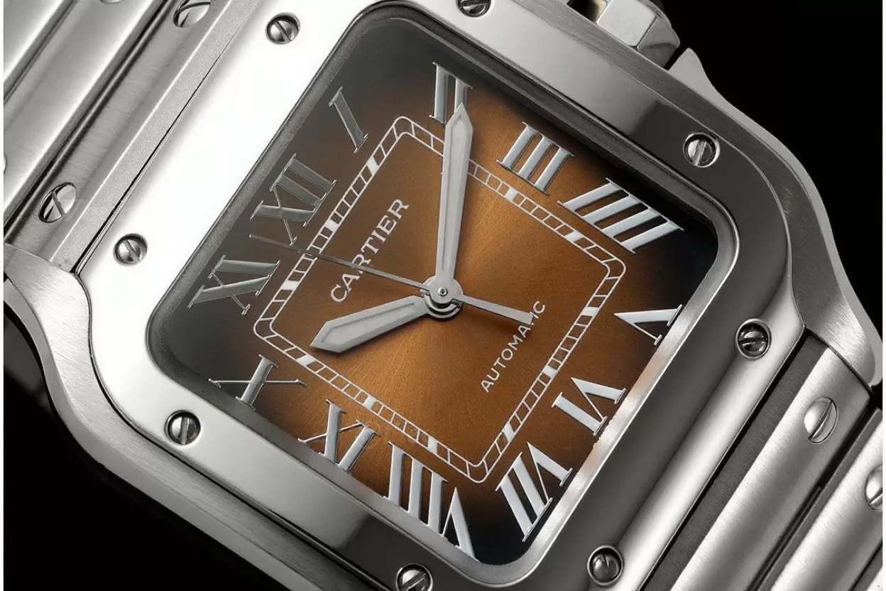 Santos De Cartier 35mm SS/SS Brown Dial BVF MY9039 - Image 3