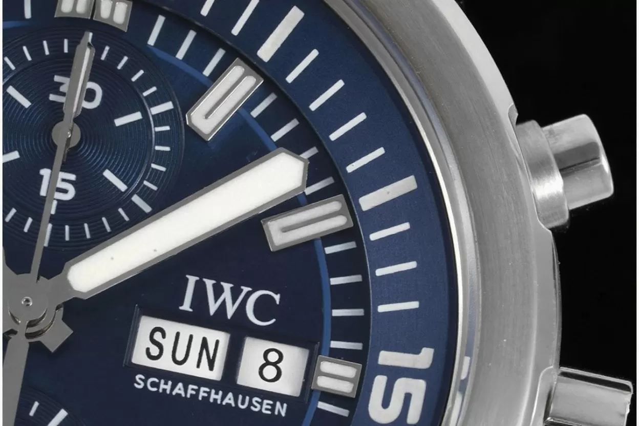IWC - Aquatimer Chrono 44mm blue/Stk SS/RU V6SF A7750 - Image 5