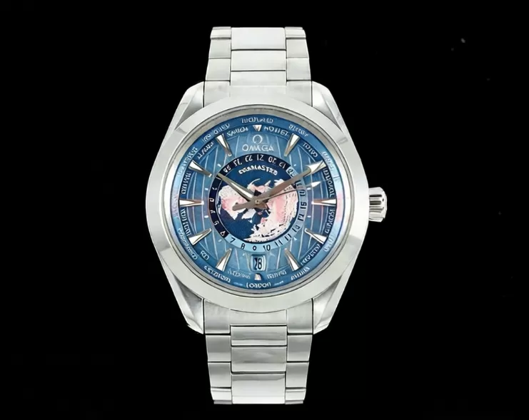 Aqua Terra 150M Worldtimer 43mm SS/SS Blue Dial VSF A8938 - Image 3