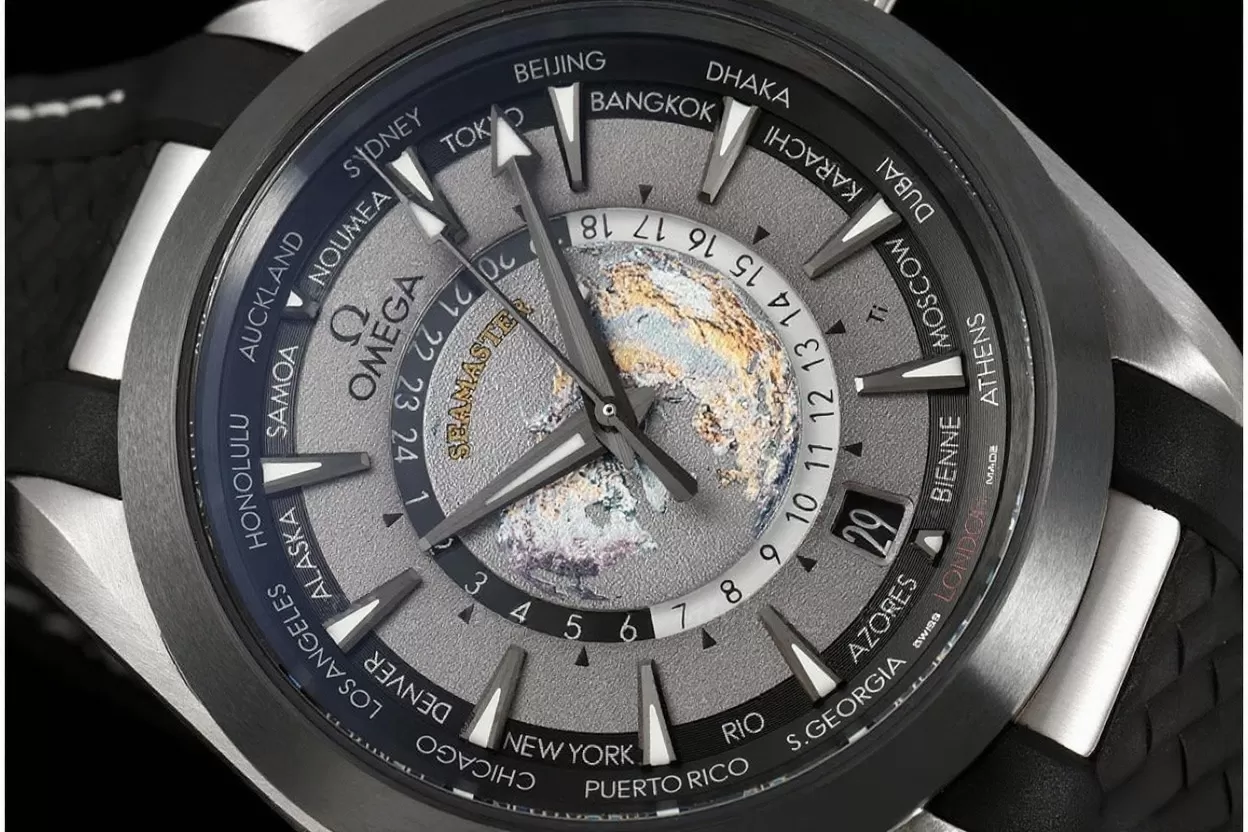 Aqua Terra 150M Worldtimer 43mm Ti/RU Grey Dial VSF A8938 - Image 3