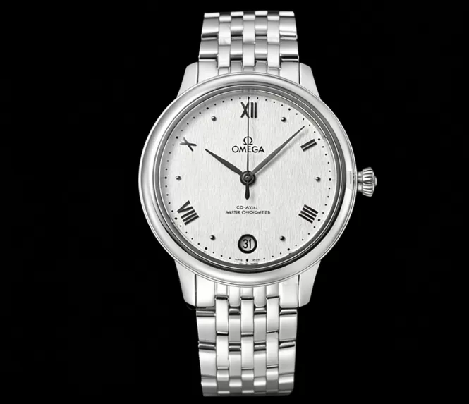 De Ville Prestige Ladies 34mm SS/SS White Dial VSF A8800