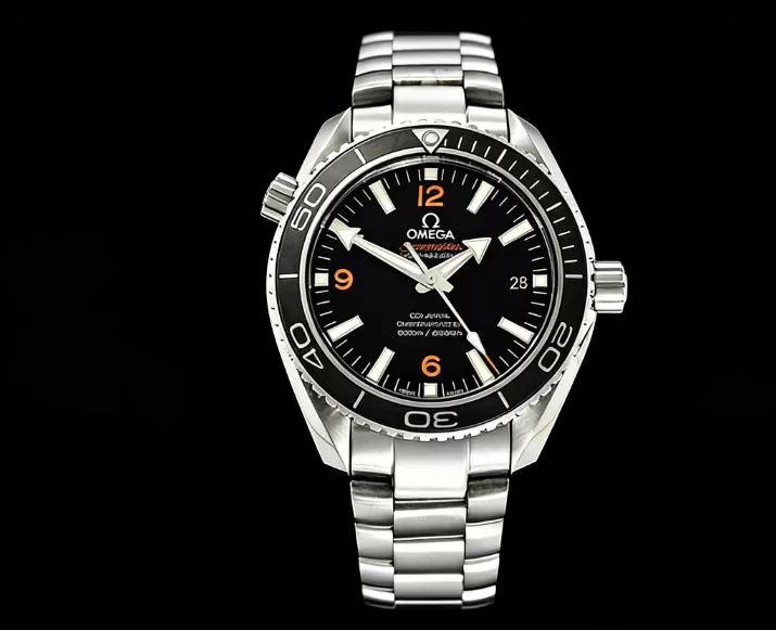 Omega - Planet Ocean 42mm Cer SS/SS Black/Org VSF Asia 8500