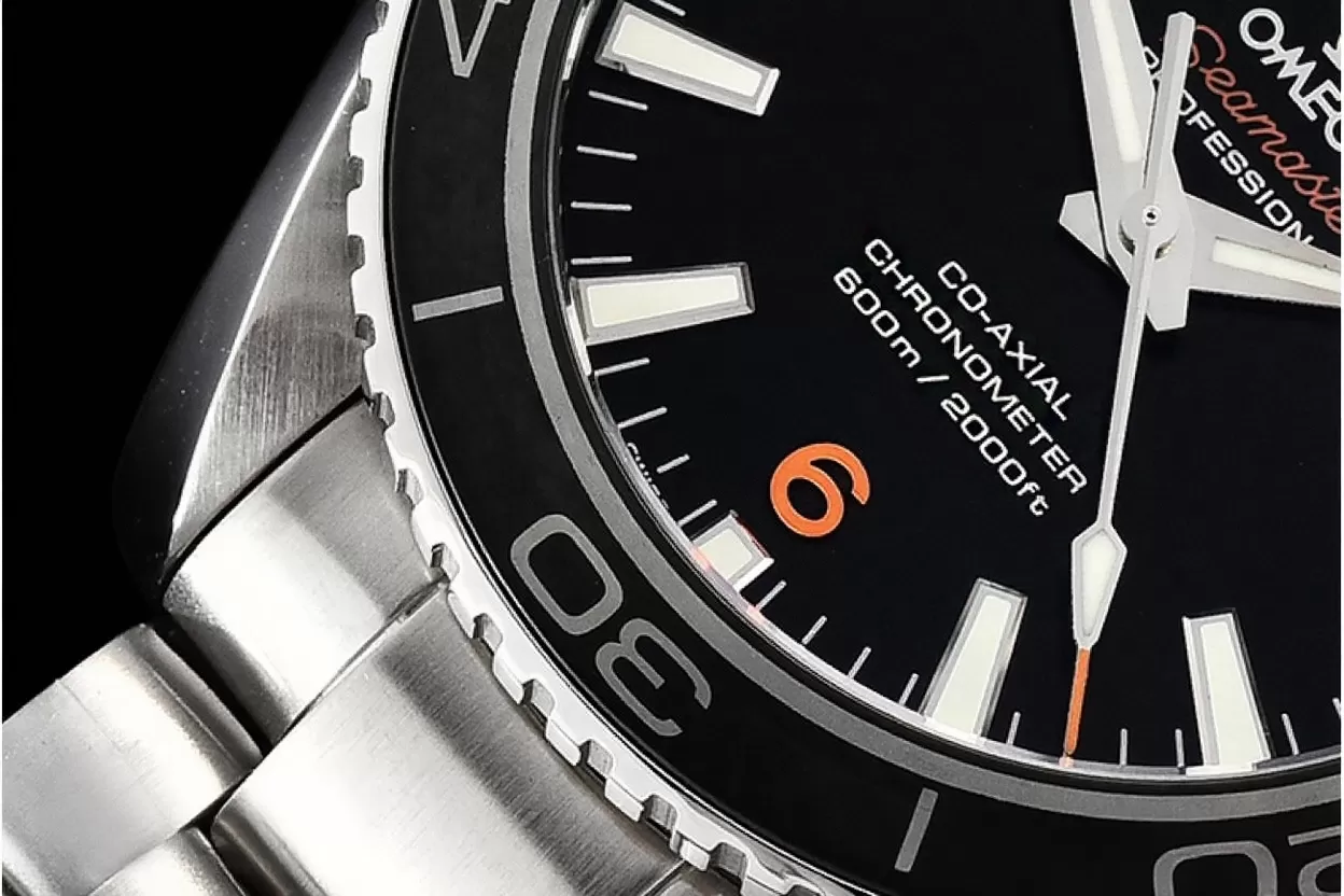 Omega - Planet Ocean 42mm Cer SS/SS Black/Org VSF Asia 8500 - Image 7