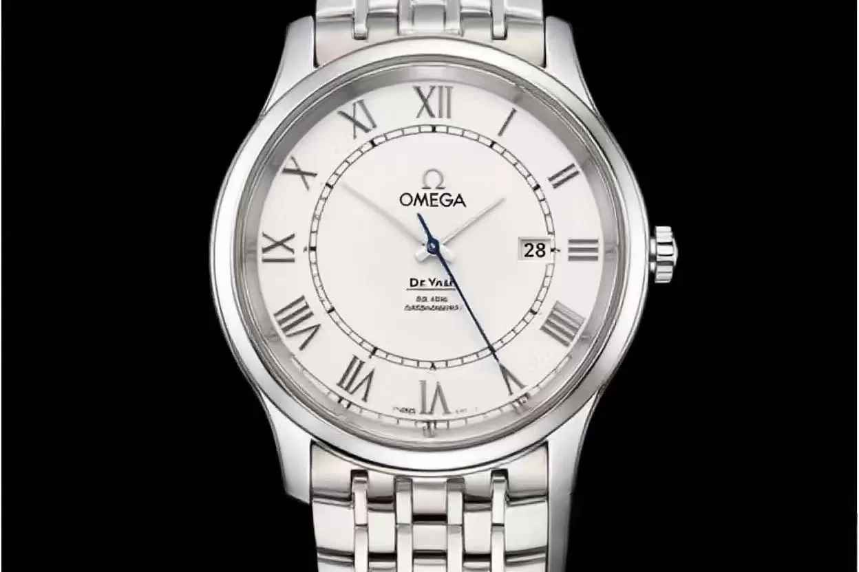 Omega - De Ville Men's Co-Axial SS/SS Wht/Roman VSF A8500