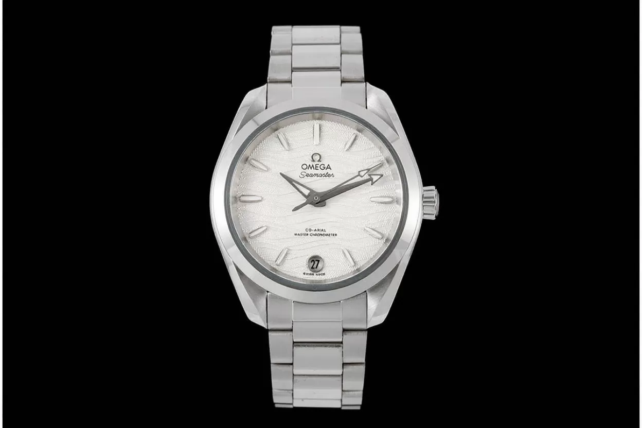 Aqua Terra 150M 34mm Ladies SS/SS Wht/Stk VSF A8800 - Image 2