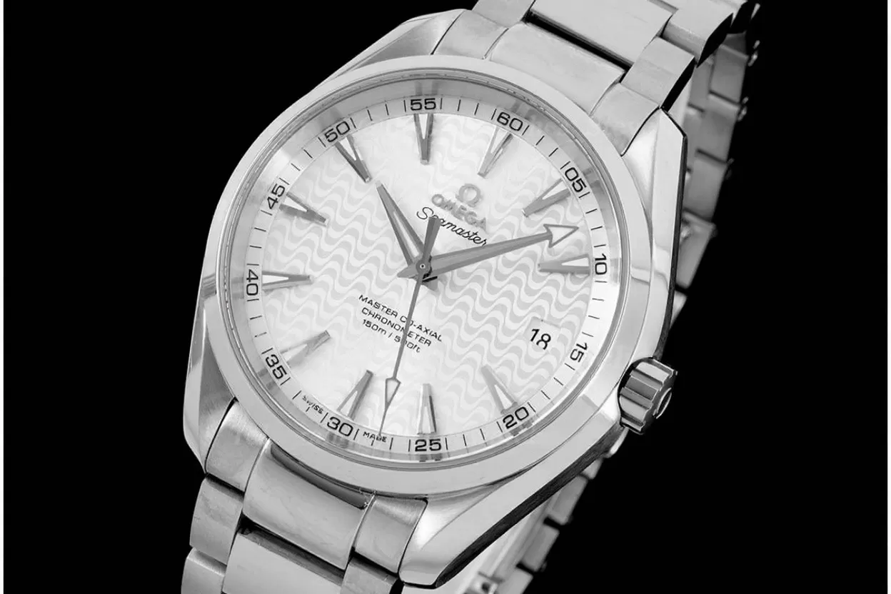 Aqua Terra 150m 41mm SS/SS White Textured VSF A8500
