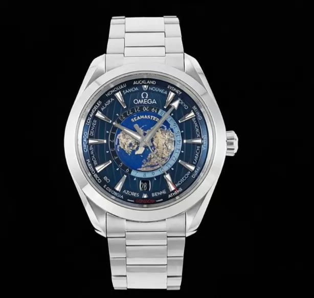 Aqua Terra 150M 43mm Worldtimer SS/SS Blue Dial VSF A8938 - Image 2