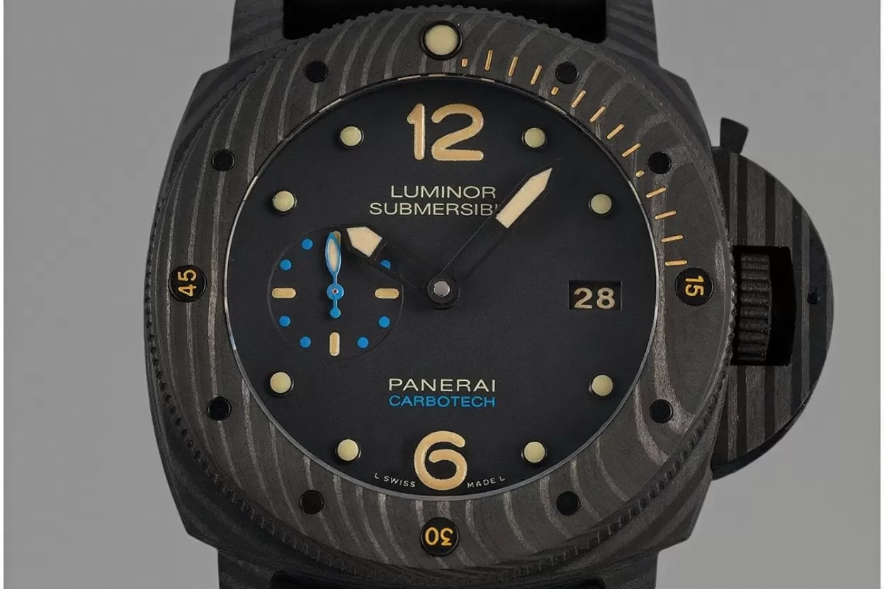 Submersible PAM616 47mm Carbon/RU Black Dial VSF V3 P9000 Super Clone - Image 2