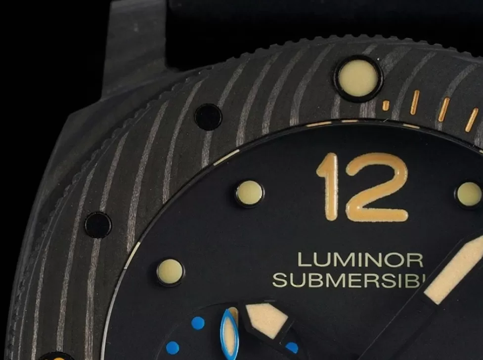 Submersible PAM616 47mm Carbon/RU Black Dial VSF V3 P9000 Super Clone - Image 5