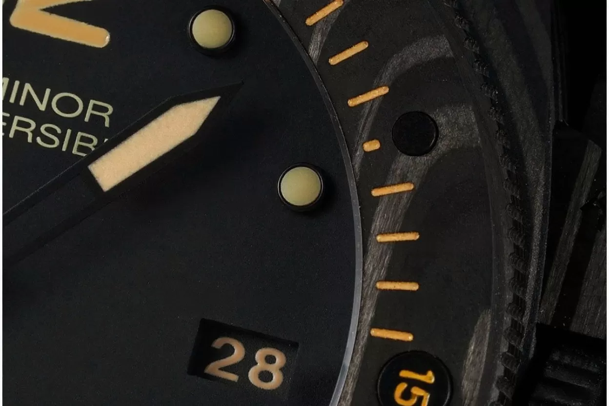 Submersible PAM616 47mm Carbon/RU Black Dial VSF V3 P9000 Super Clone - Image 8