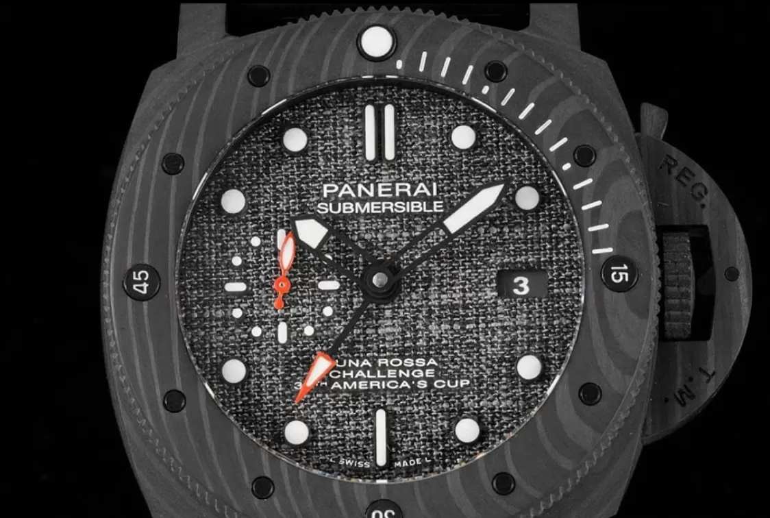 PAM1039 Submersible Luna Rossa GMT 47mm Carbon/RU VSF P9010 Super Clone - Image 2