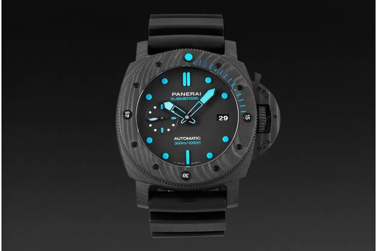 Submersible Pam1616 47mm Carbon/RU Black Dial VSF P9010