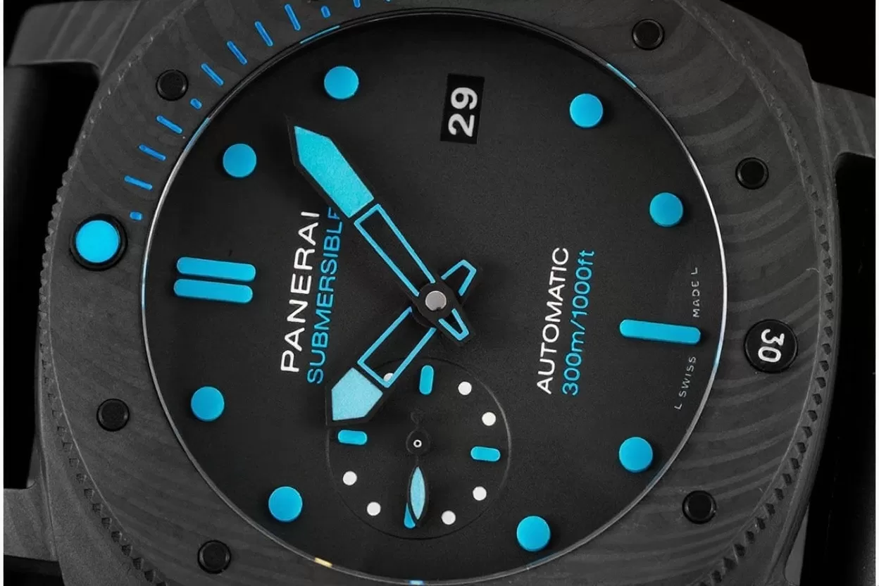 Submersible Pam1616 47mm Carbon/RU Black Dial VSF P9010 - Image 3