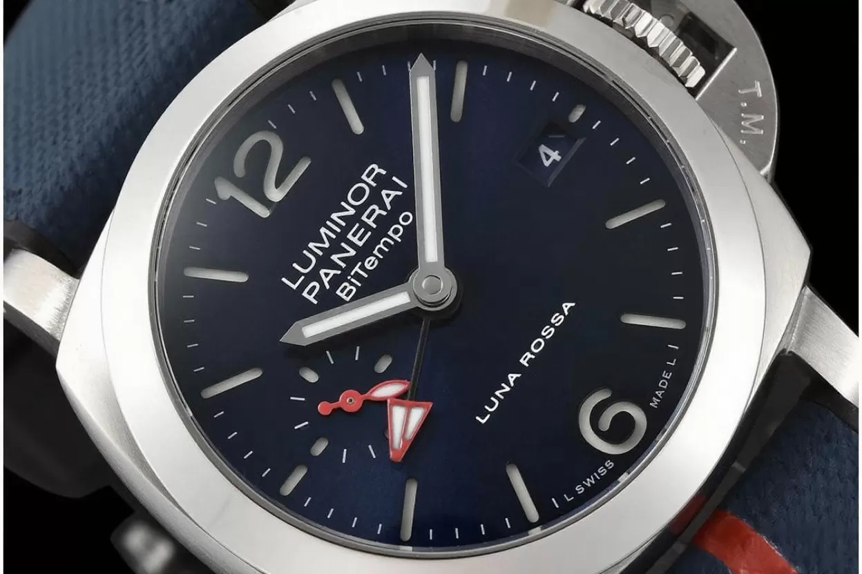 Luminor PAM1404 Bitempo GMT 40mm SS/NY Blue Dial VSF P900 - Image 3