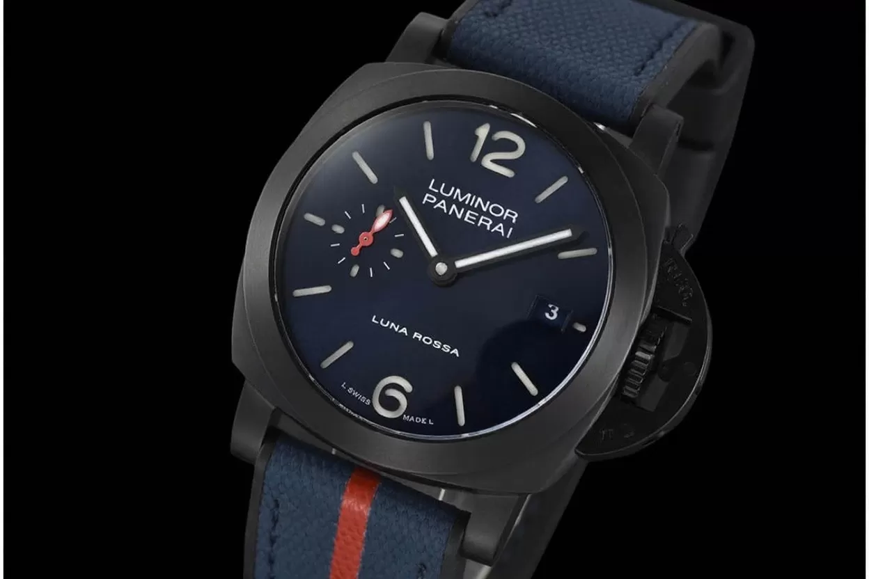 Luminor PAM1408 Luna Rossa 40mm DLC/NY Blue Dial VSF P900