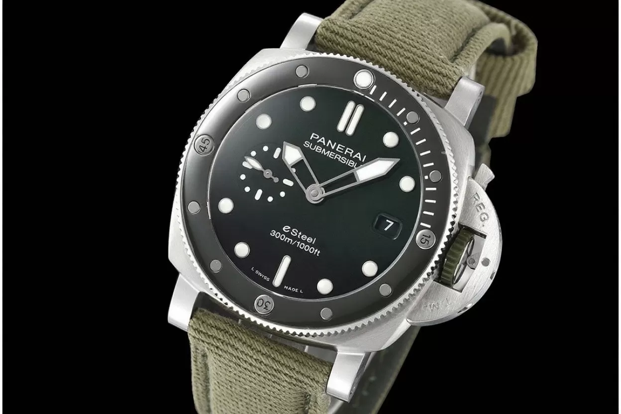 Submersible PAM1287 44MM SS/NY Green Dial VSF P900