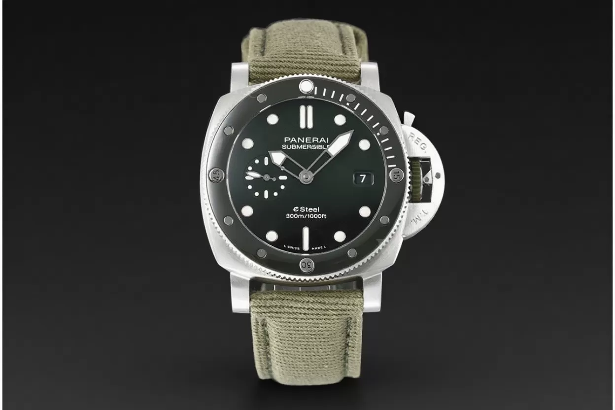 Submersible PAM1287 44MM SS/NY Green Dial VSF P900 - Image 4