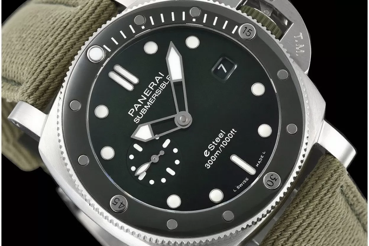 Submersible PAM1287 44MM SS/NY Green Dial VSF P900 - Image 3