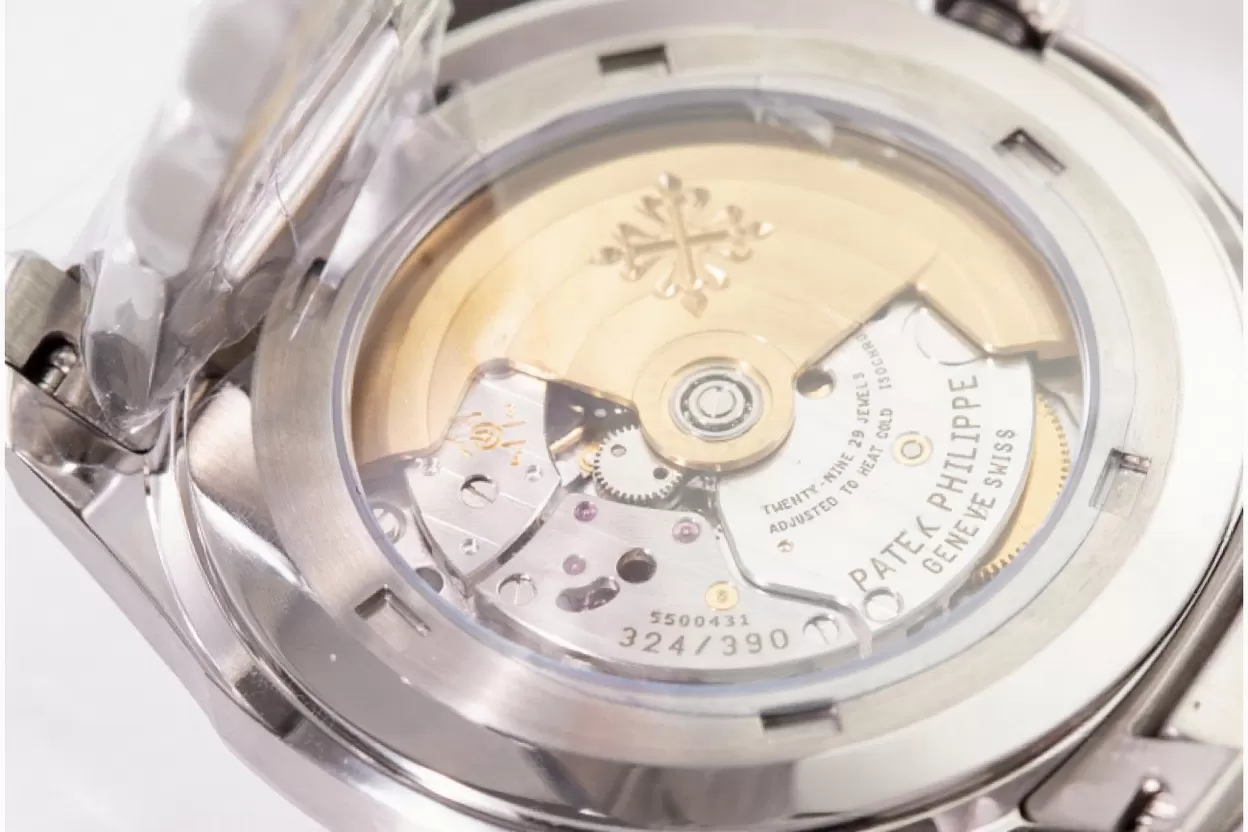 Patek Philippe - Aquanaut Ref.5167 SS/SS Black/Num 3KF 1:1 Asia 324 - Image 12
