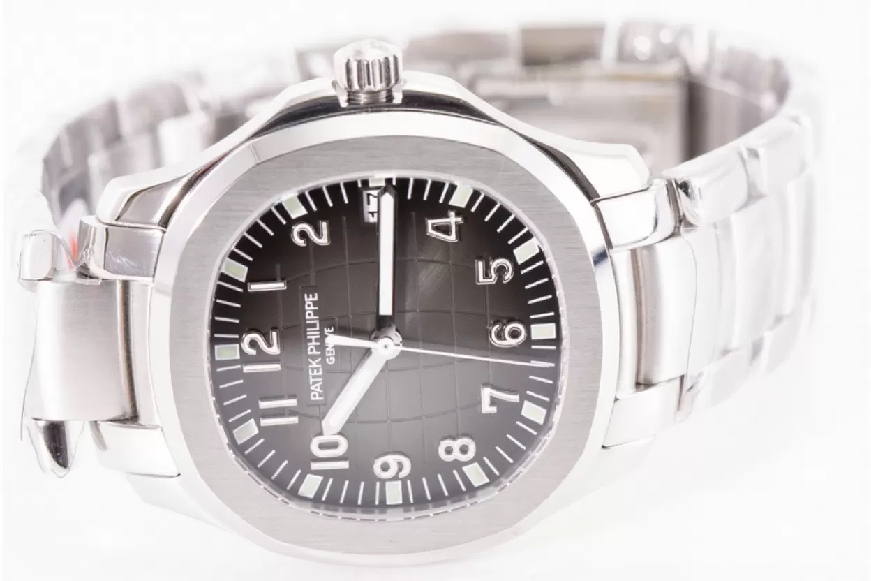 Patek Philippe - Aquanaut Ref.5167 SS/SS Black/Num 3KF 1:1 Asia 324 - Image 15