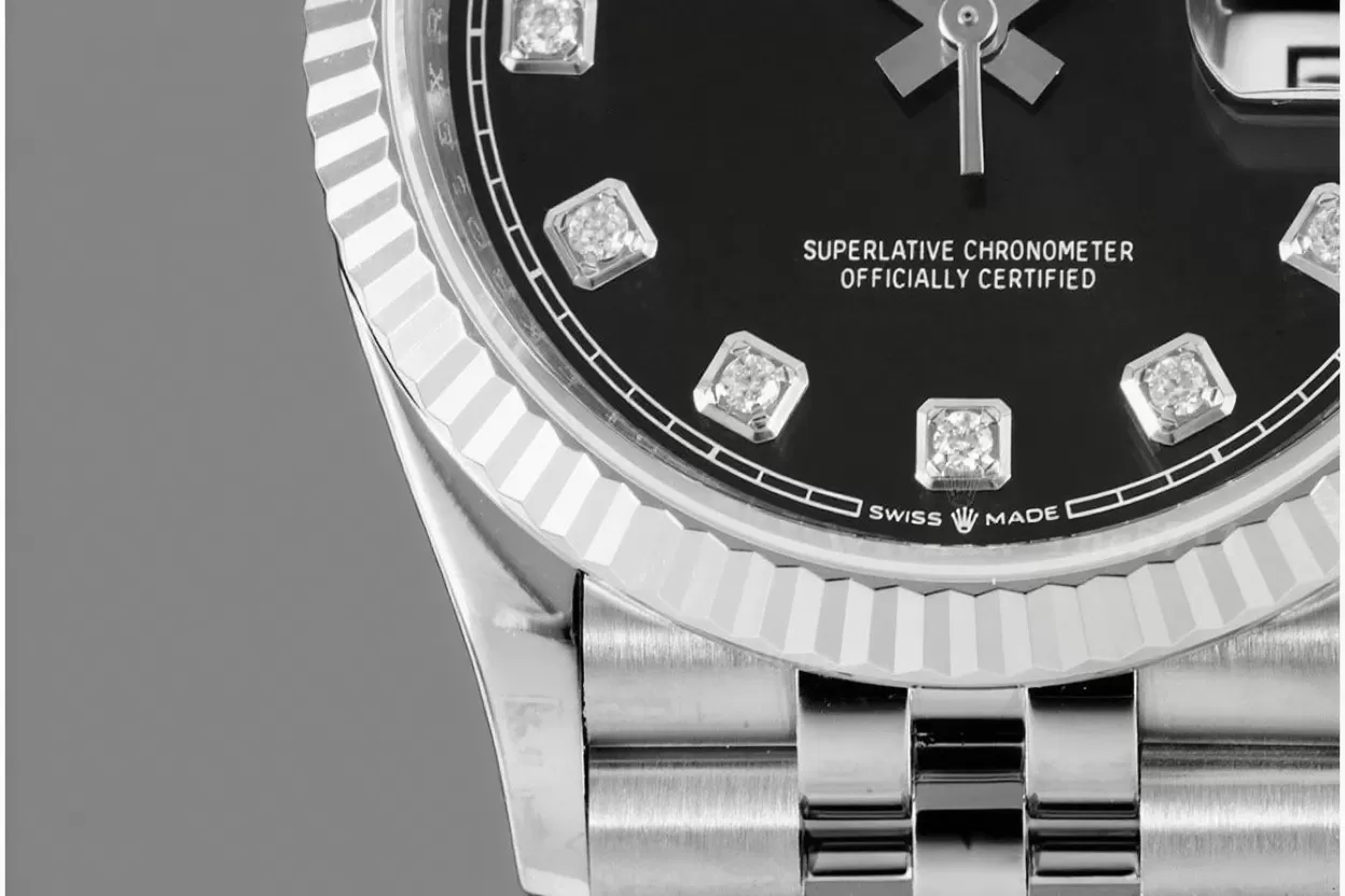 Datejust 126234 36mm Jub SS/SS Black/Dia VSF DD3235 - Image 5