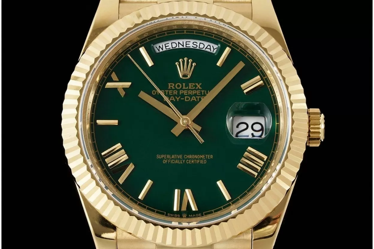 DayDate 228238 40mm Pres YG/YG Green Dial GMF A2836 (Gain Weight) - Image 3