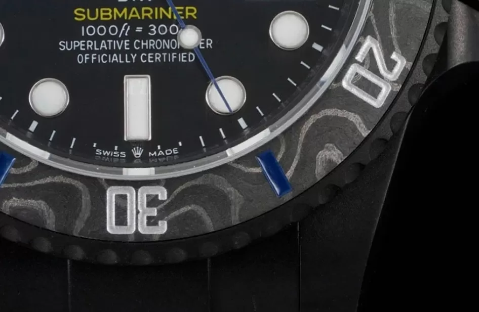 Submariner DIW 40mm 904L DLC/DLC Blue/Blk Dial VSF VS3135 - Image 6