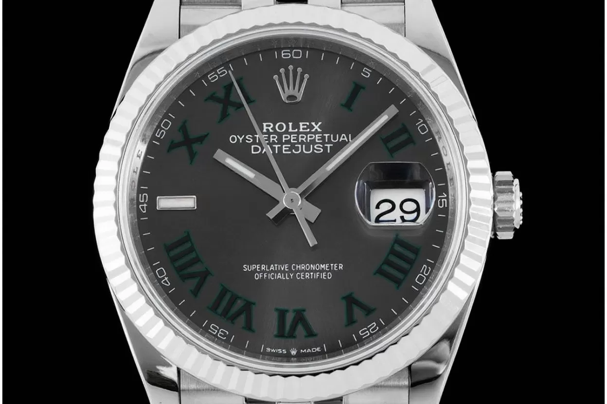 Datejust 126234 36mm Wimbledon Jub SS/SS Grey/Rmn VSF DD3235 - Image 2
