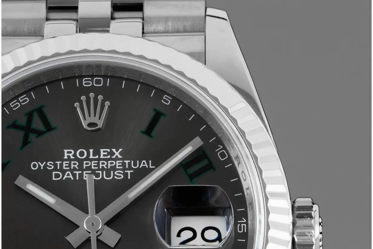 Datejust 126234 36mm Wimbledon Jub SS/SS Grey/Rmn VSF DD3235 - Image 5