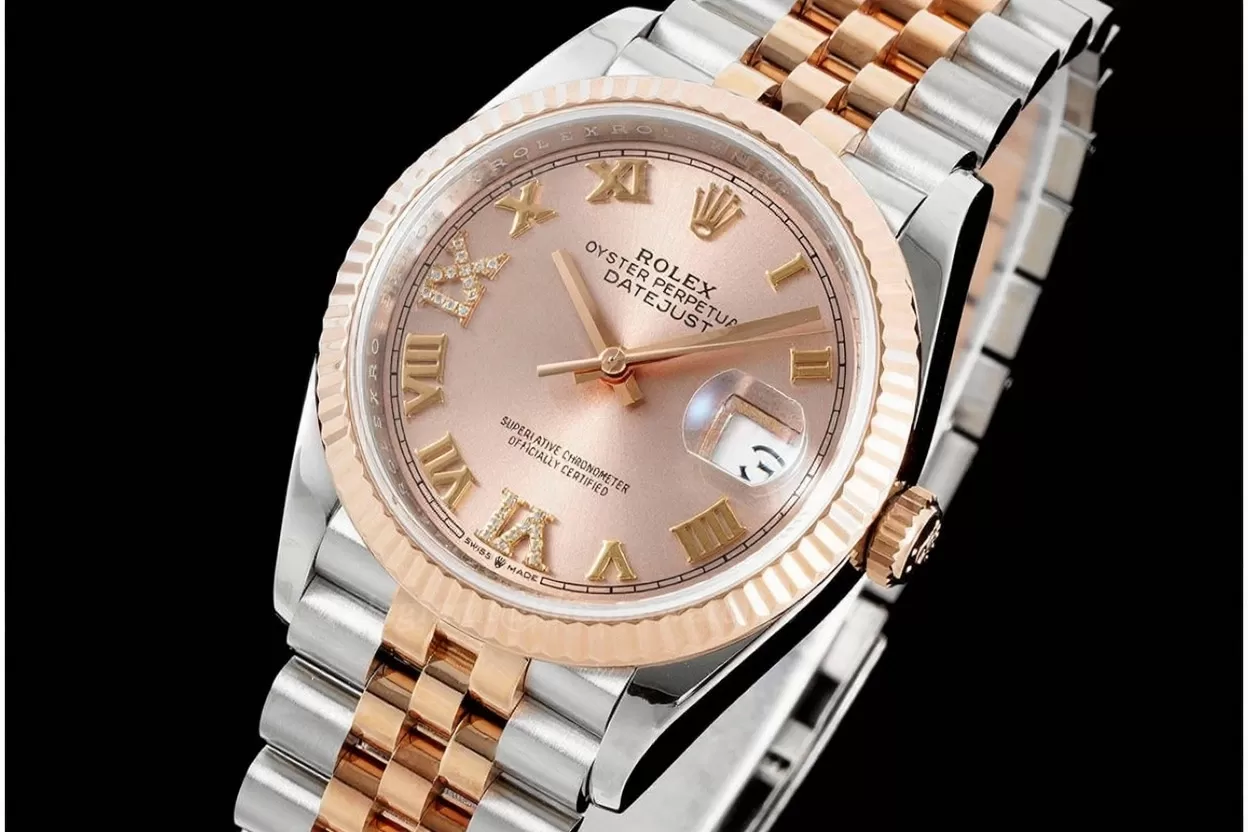 Datejust 126231 36mm Jub RG/SS Rose Gold/Rmn VSF DD3235