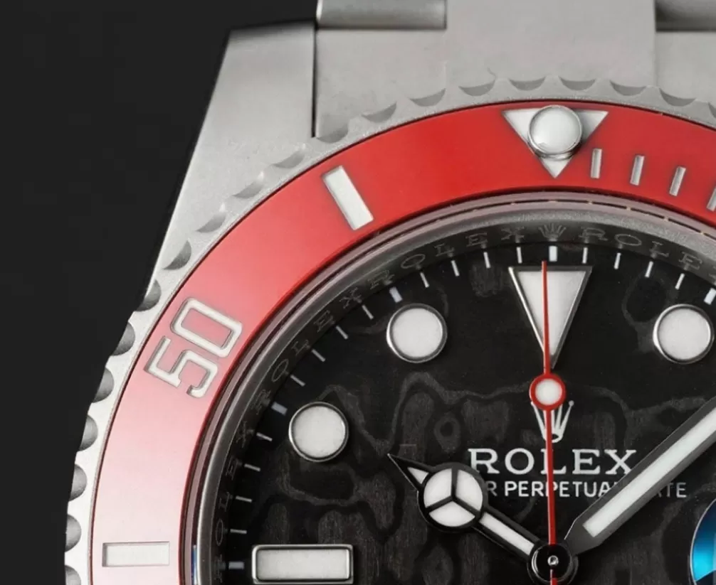Submariner DIW 40mm Red SS/SS Carbon Dial VSF VS3135 - Image 5