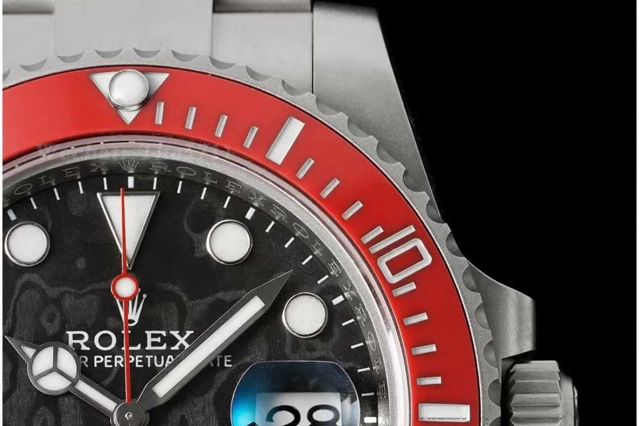 Submariner DIW 40mm Red SS/SS Carbon Dial VSF VS3135 - Image 6
