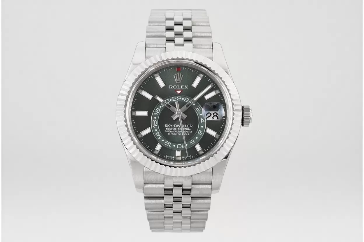 SkyDweller 326934 42mm SS/SS Green Dial ZF A2824 - Image 4